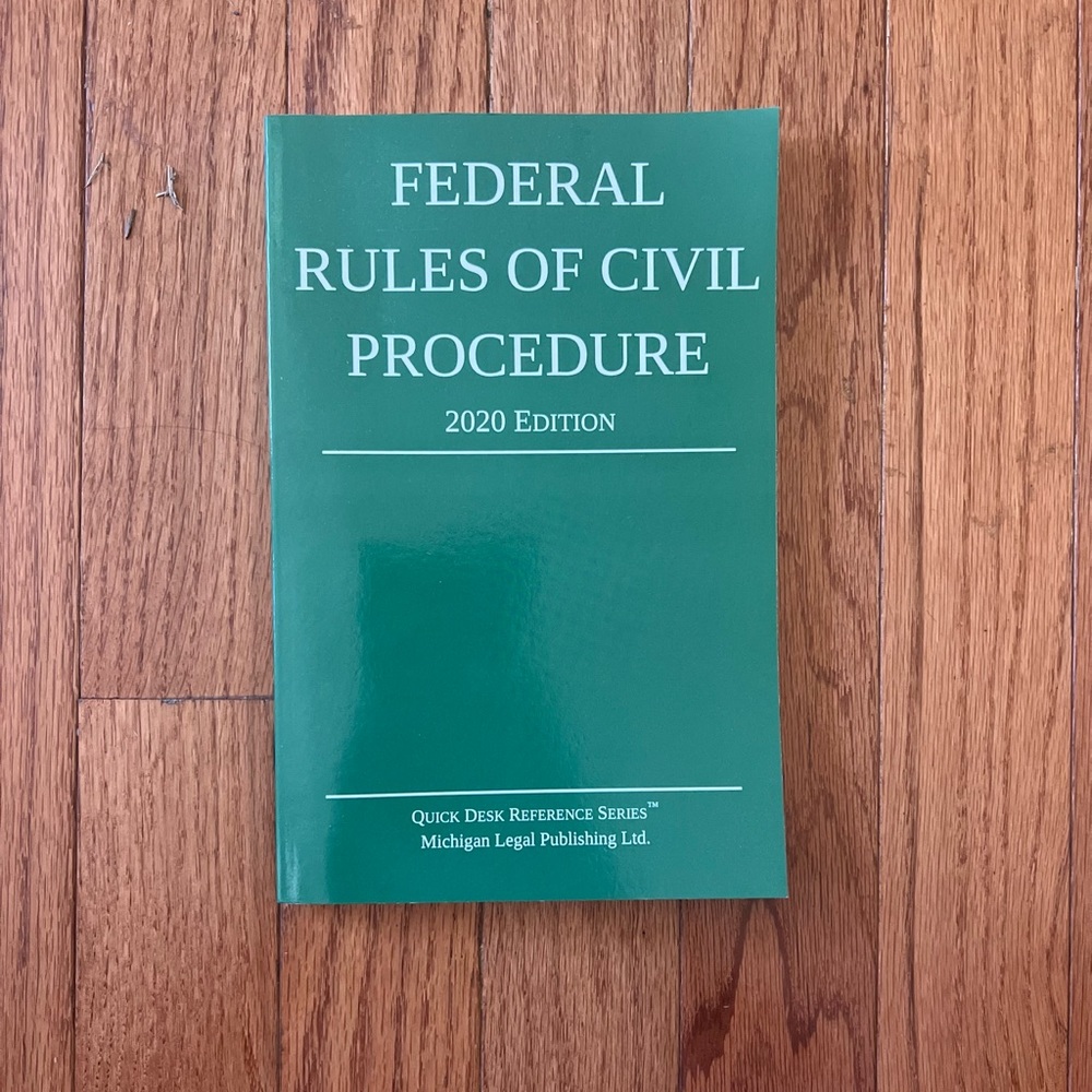 Federal Rules of Civil Procedure 2020 Edition